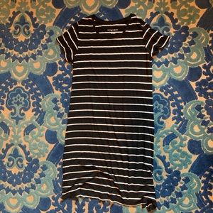 Black and white maternity dress S!